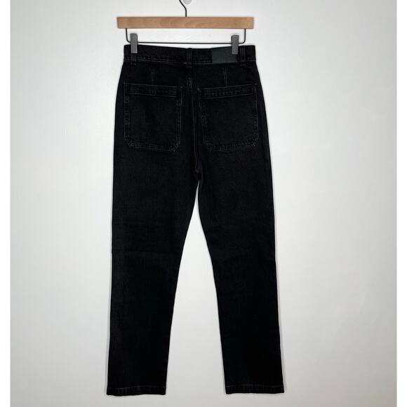 Madewell The 90s Stright Denim Jeans Womens 26 Black Wash Cotton Pockets Casual - Picture 11 of 12